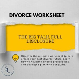 divorce worksheet talking to spouse