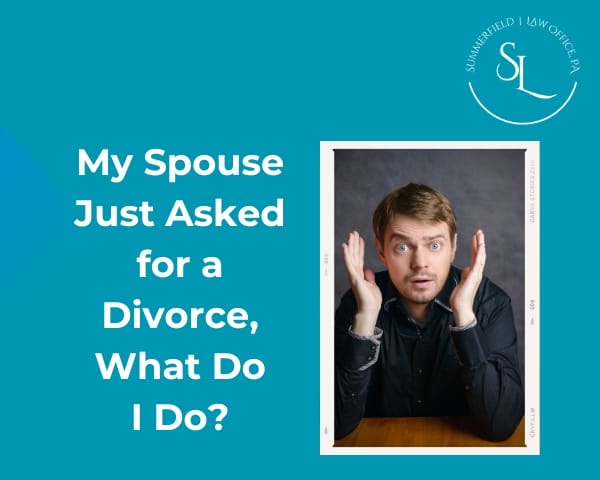 My Spouse Just Asked for a Divorce, What Do I Do?